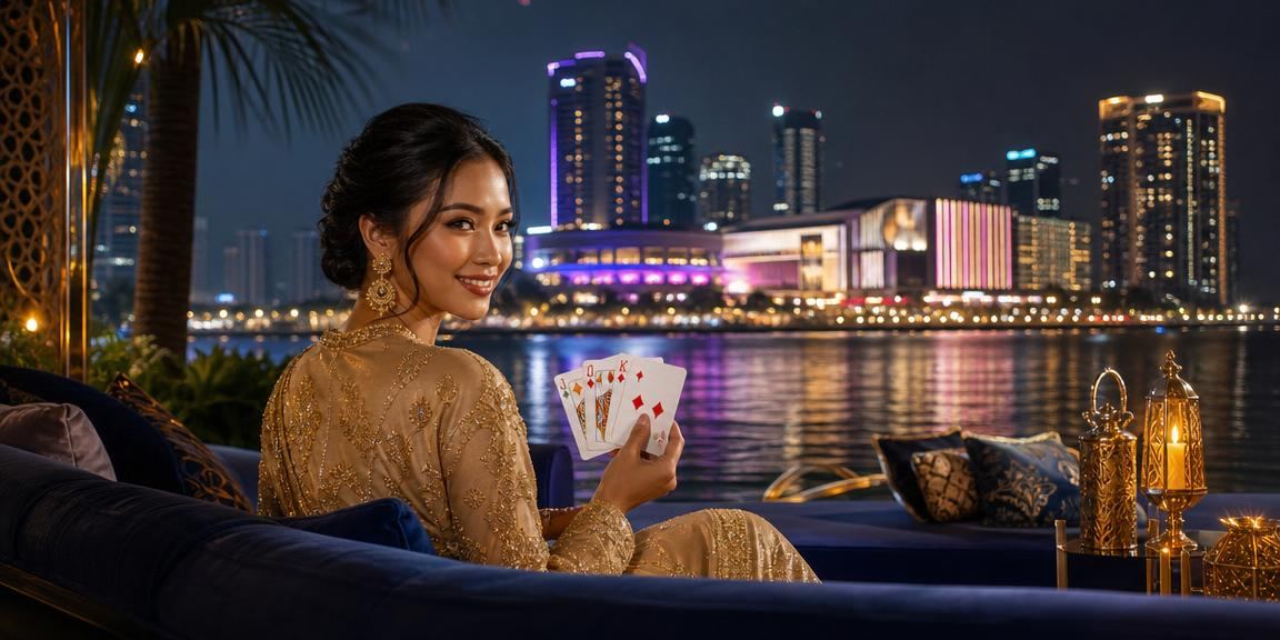 Suasana permainan rummy sempena Hari Raya di Johor dengan semangat perayaan